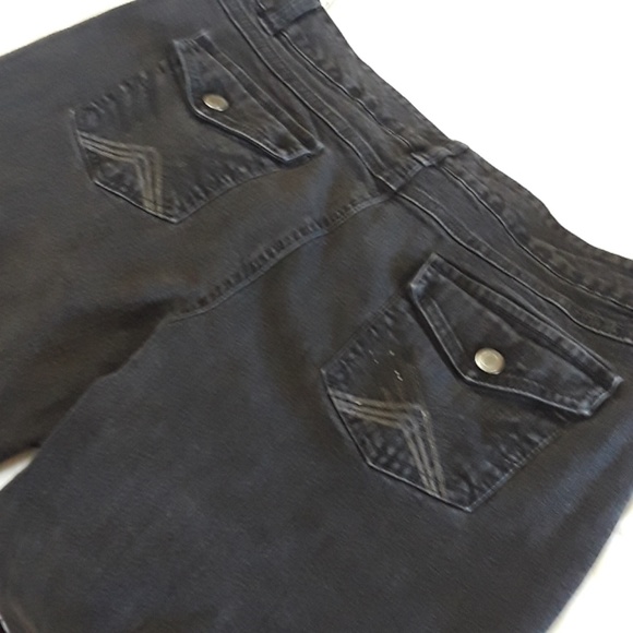 Ann Klein Jeans Sz 16 Black Boot Cut Jeans - Picture 5 of 8